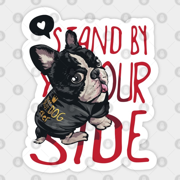 Stand By Your Side Sticker by Mako Design 